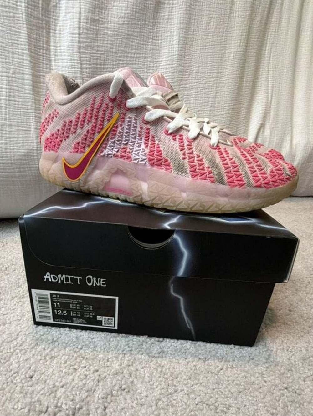 Nike Ja 3 Valentine's Day Pink Foam Sundial Basketball Shoes HF2793-601
